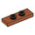 LEGO Dunkelorange Platte 1 x 3 mit 2 Bolzen (34103)