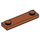 LEGO Dark Orange Plate 1 x 4 with Two Studs with Groove (41740)