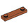 LEGO Dark Orange Plate 1 x 4 with Two Studs without Groove (92593)