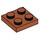 LEGO Dark Orange Plate 2 x 2 (3022 / 94148)