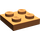 LEGO Donkeroranje Plaat 2 x 2 (3022 / 94148)