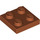 LEGO Dark Orange Plate 2 x 2 (3022 / 94148)