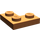 LEGO Donkeroranje Plaat 2 x 2 Hoek (2420)
