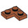 LEGO Donkeroranje Plaat 2 x 2 Hoek (2420)