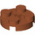 LEGO Dark Orange Plate 2 x 2 Round with Axle Hole (with &#039;+&#039; Axle Hole) (4032)