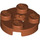 LEGO Dunkelorange Platte 2 x 2 Runden mit Achse Loch (mit &#039;+&#039; Achsloch) (4032)