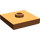 LEGO Dunkelorange Platte 2 x 2 mit Nut und 1 Center Stud (23893 / 87580)