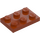 LEGO Dark Orange Plate 2 x 3 (3021)