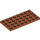 LEGO Orange sombre assiette 4 x 8 (3035)