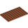 LEGO Dark Orange Plate 6 x 10 (3033)