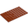 LEGO Dark Orange Plate 6 x 10 (3033)