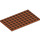 LEGO Dunkelorange Platte 6 x 10 (3033)