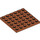 LEGO Donkeroranje Plaat 6 x 6 (3958)