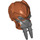 LEGO Dark Orange Plo Koon Head (17554 / 62763)