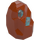 LEGO Dark Orange Rock with Transparent Light Blue Crystal (49656)