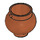 LEGO Dark Orange Rounded Pot / Cauldron (79807 / 98374)