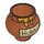 LEGO Orange sombre Arrondi Pot / Cauldron avec Dripping Honey et &quot;Hunny&quot; Label (78839 / 98374)