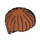 LEGO Orange sombre Court Bowl Cut Cheveux (40240)