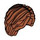 LEGO Dark Orange Short Bushy Hair with Left Parting  (3061 / 38798)