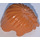LEGO Orange sombre Court Tousled Cheveux avec séparation latérale (62810 / 88425)