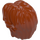 LEGO Dark Orange Short Wavy Hair with Parting (26139)