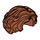 LEGO Dunkelorange Kurz Wellig Haar mit Seitenscheitel (11256 / 34283)