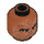 LEGO Dark Orange Skiff Guard Minifigure Head (Recessed Solid Stud) (3626 / 31484)