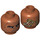 LEGO Dark Orange Skiff Guard Minifigure Head (Recessed Solid Stud) (3626 / 31484)