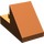 LEGO Orange sombre Pente 1 x 2 (45°) avec assiette (15672 / 92946)