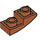 LEGO Orange sombre Pente 1 x 2 Incurvé Inversé (24201)