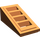 LEGO Orange sombre Pente 1 x 2 x 0.7 (18°) avec Grille (61409)