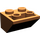 LEGO Donkeroranje Helling 2 x 2 (45°) Omgekeerd met platte afstandsring eronder (3660)
