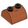 LEGO Orange sombre Pente 2 x 2 Incurvé avec 2 Goujons sur Haut (30165)