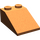 LEGO Donkeroranje Helling 2 x 3 (25°) met ruw oppervlak (3298)