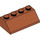 LEGO Orange Sombre Pente 2 x 4 (45°) avec surface rugueuse (3037)