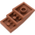 LEGO Donkeroranje Helling 2 x 4 Gebogen (93606)