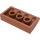 LEGO Donkeroranje Helling 2 x 4 Gebogen met buizen aan de onderzijde (88930)