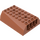 LEGO Donkeroranje Helling 6 x 8 x 2 Gebogen Dubbele (45411 / 56204)