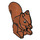 LEGO Donkeroranje Squirrel met Brown Nose (98480)