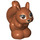 LEGO Dunkelorange Squirrel mit Groß Brown Augen (49086)