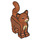 LEGO Dunkelorange Standing Katze mit Lange Schwanz mit Tan Fur und Streifen (16237 / 32714)