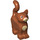LEGO Dunkelorange Standing Katze mit Lange Schwanz mit Tan Fur und Streifen (16237 / 32714)