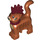 LEGO Dark Orange Standing Cat with Mohawk, Collar and Bandage  (49986)