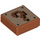 LEGO Dunkelorange Fliese 1 x 1 mit Pixelated Light Brown Question Mark mit Nut (3070 / 68945)