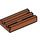 LEGO Dunkelorange Fliese 1 x 2 Gitter (mit Bottom Groove) (2412 / 30244)