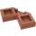 LEGO Dunkelorange Fliese 2 x 2 Ecke mit Cutouts (27263)