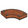 LEGO Dark Orange Tile 2 x 2 Curved Corner with Wood Grain and Nails (27925 / 78896)