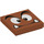 LEGO Dark Orange Tile 2 x 2 with Goomba Face with Close Eyes with Groove (3068 / 68938)