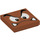 LEGO Dark Orange Tile 2 x 2 with Goomba Face with Down Eyes with Groove (3068 / 70115)