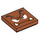 LEGO Dark Orange Tile 2 x 2 with Goomba Grumpy Face with Groove (3068 / 101883)